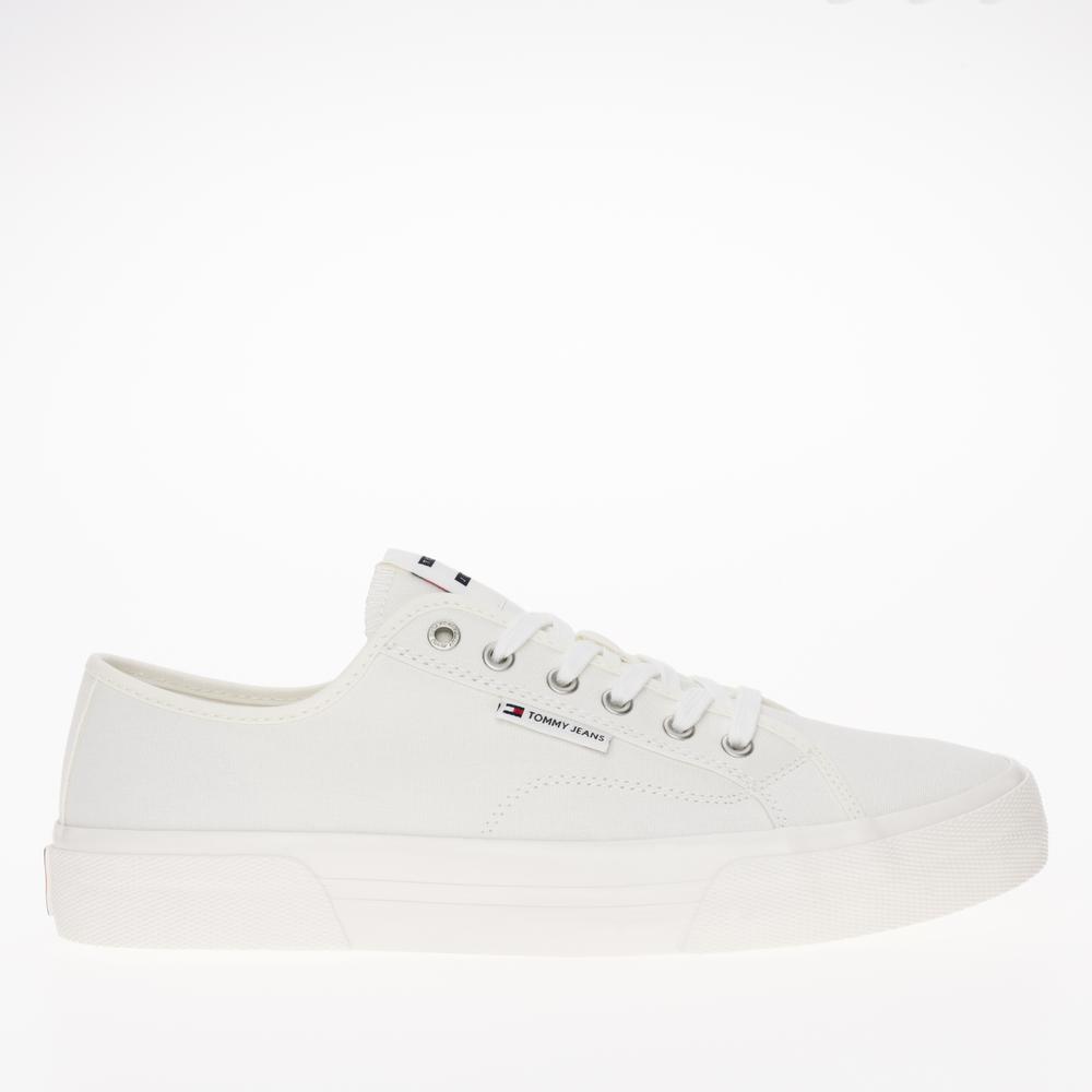 Cipő Tommy Hilfiger Lace-Up Canvas EM0EM01365-YBL - fehér