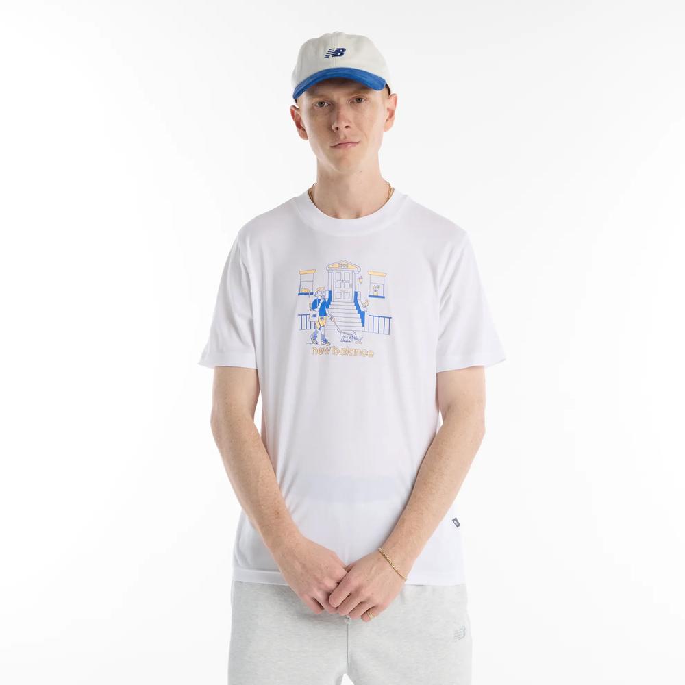 Férfi póló New Balance MT61Y0XJWT - fehér