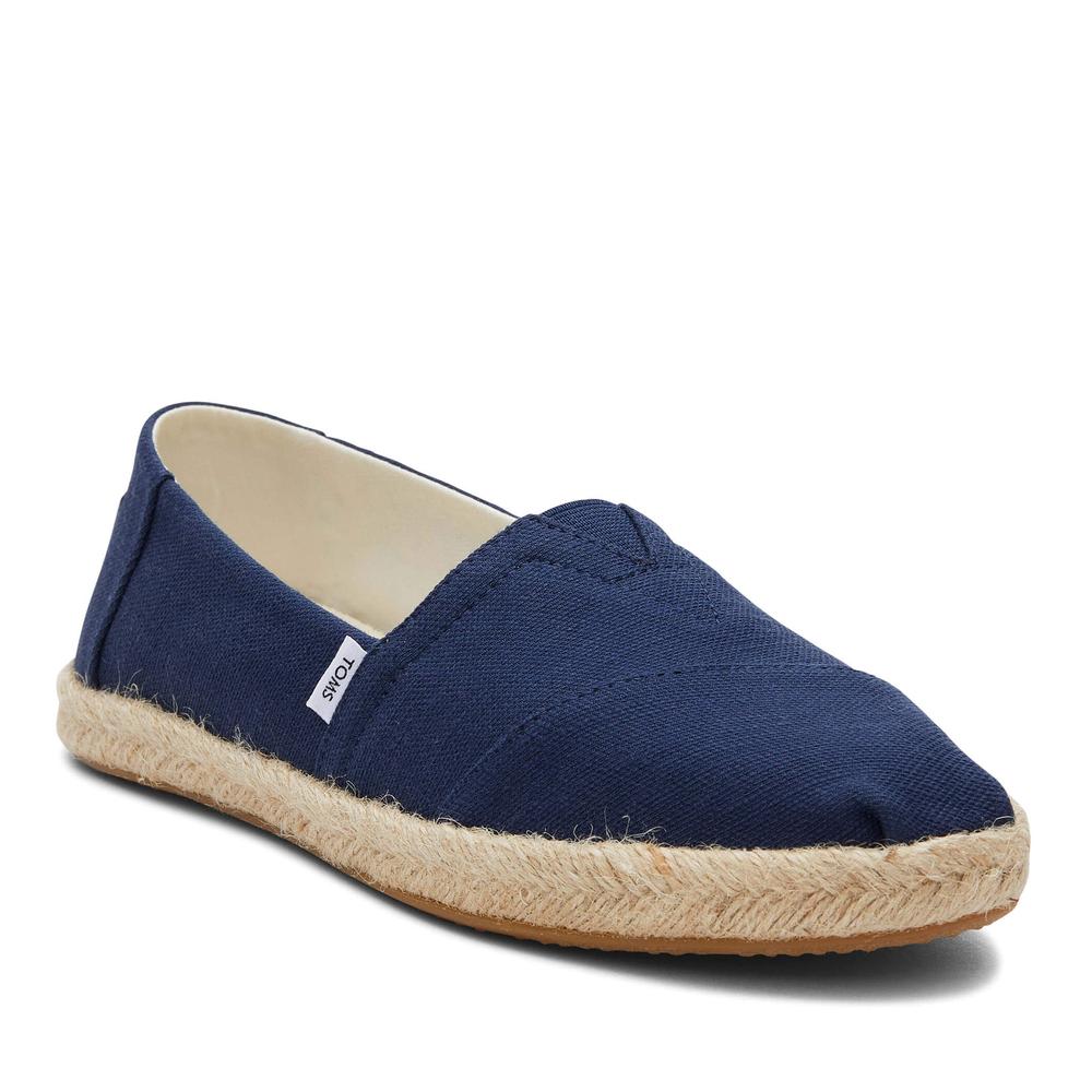 Cipő Toms Alpargata Recycled Cotton Rope Espadrille 10019674 - sötétkék