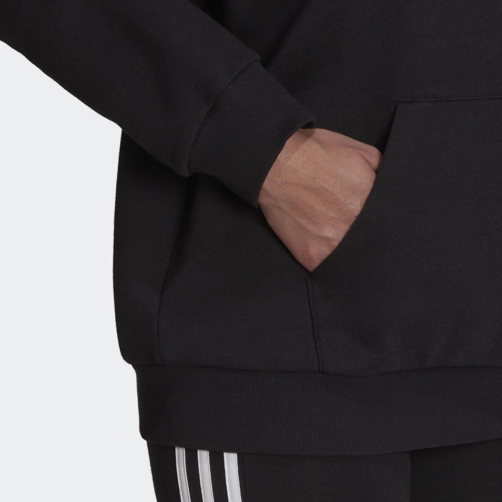 Pulóver adidas Essentials Logo Boyfriend Fleece Hoodie HD1756 - fekete