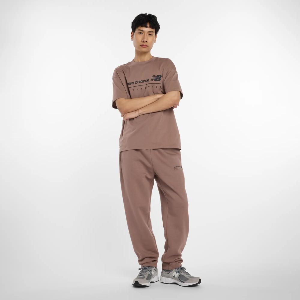 Férfi nadrág New Balance MP53508EAS - barna