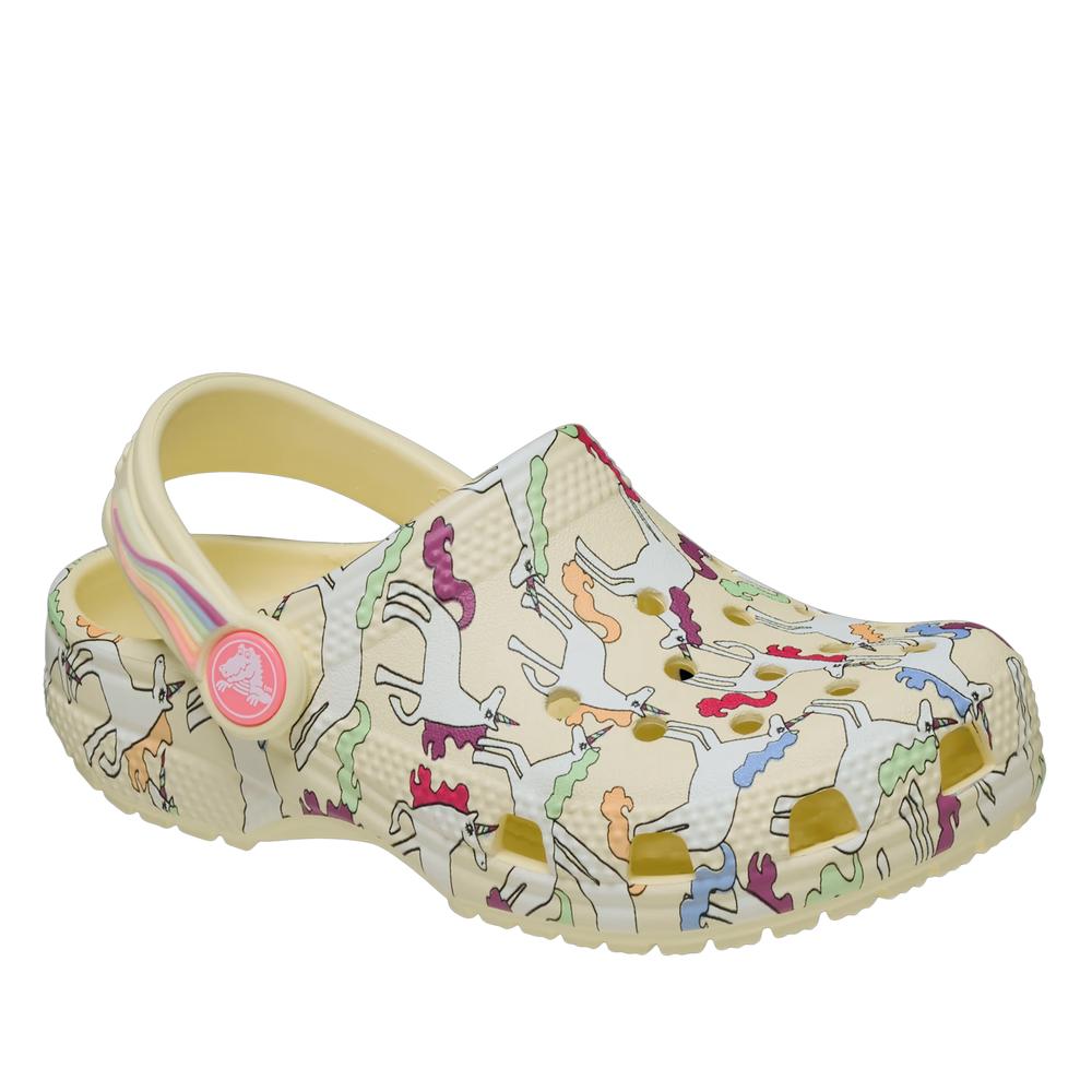 Flip Flop gyerek Crocs Classic Unicorn Graphic Clog 212515-7CJ - bézs
