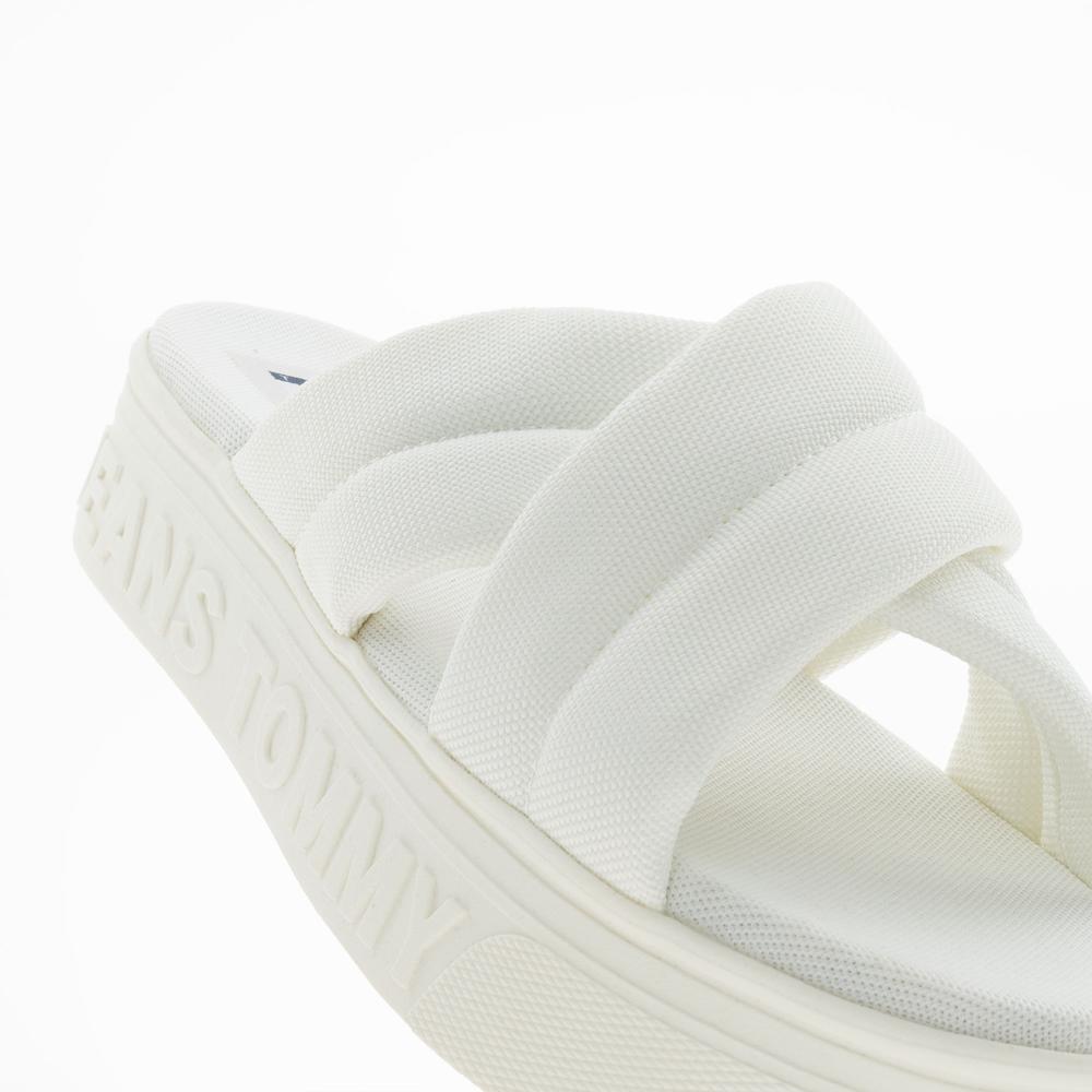 Flip Flop Tommy Jeans Lettering Flatform EN0EN02465-YBL - fehér