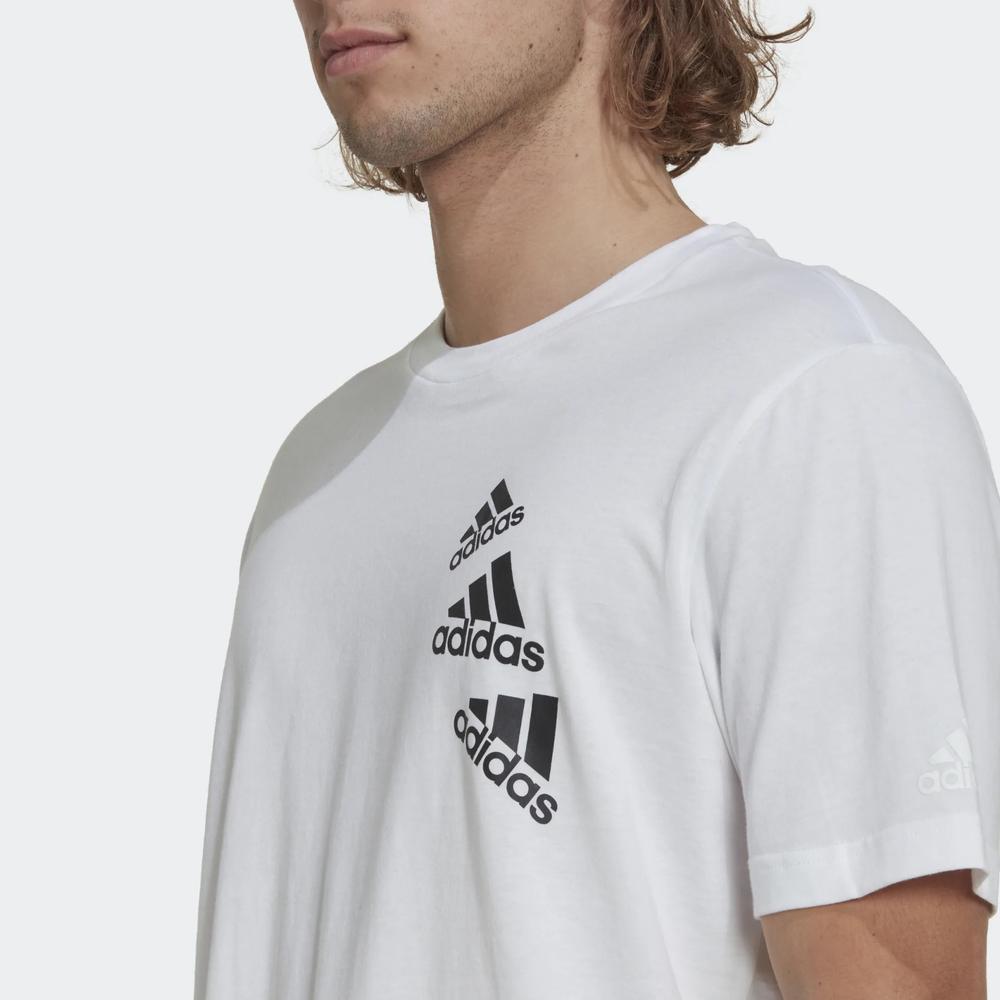 Póló adidas Essentials BrandLove HL9386 - fehér