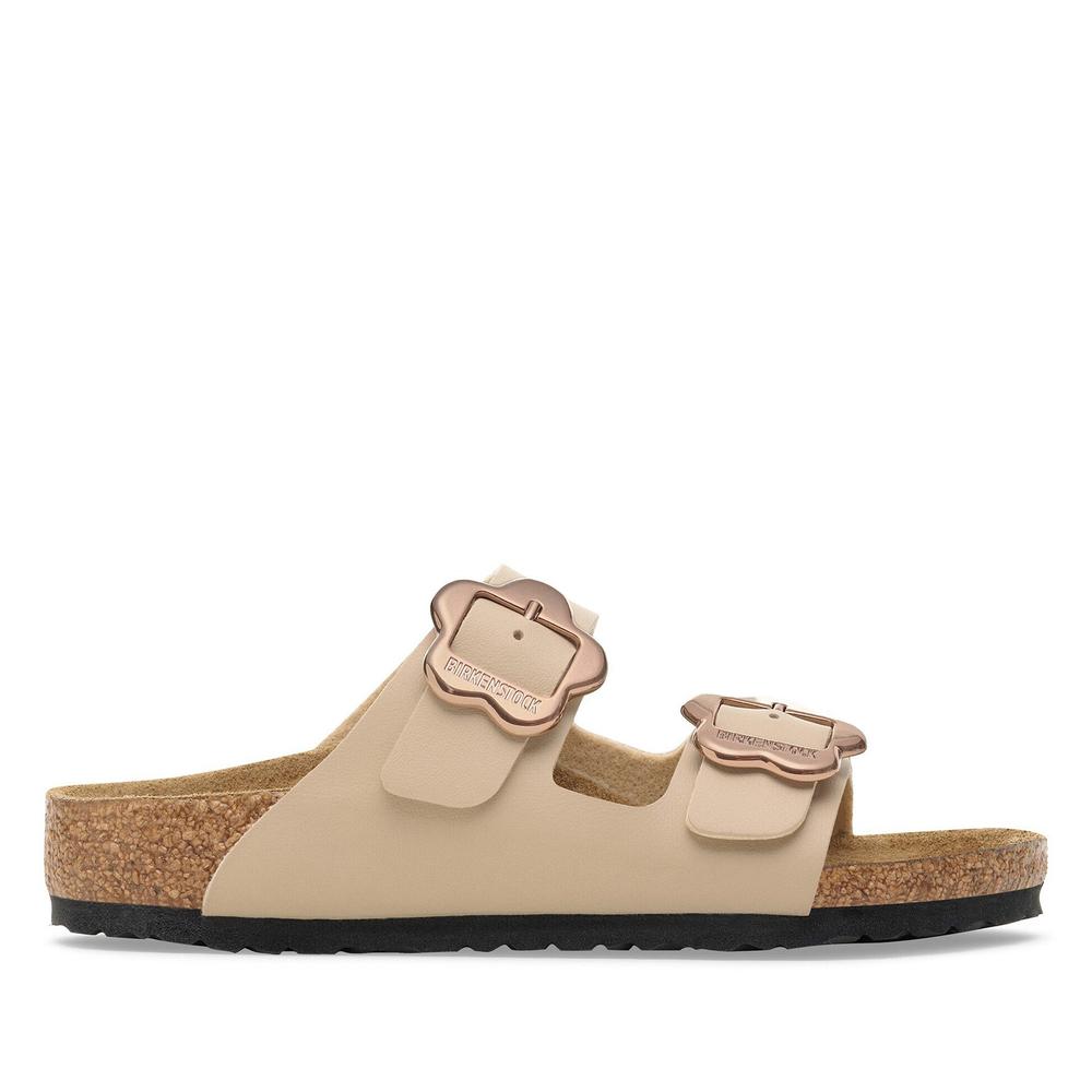 Flip Flop fiatalos Birkenstock Arizona Flower Buckle 1030419 - bézs