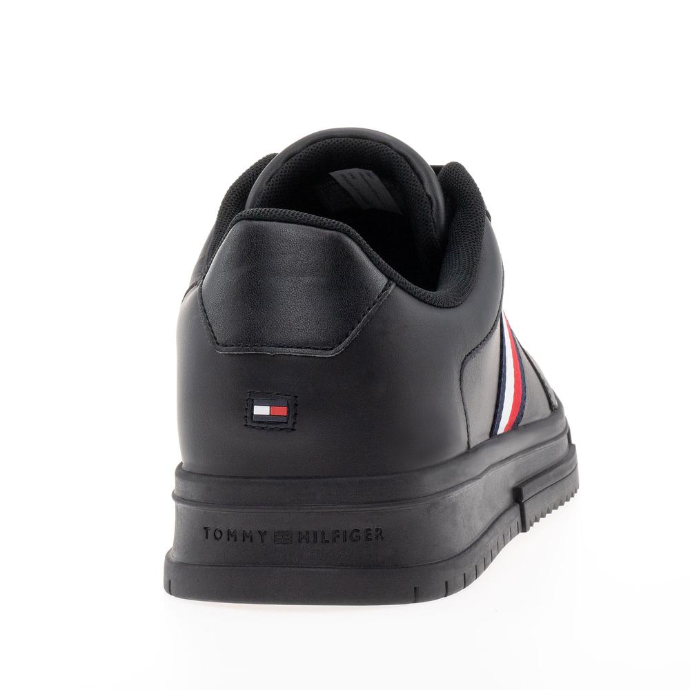 Cipő Tommy Hilfiger Supercup Stripes Leather Ess FM0FM04895-BDS - fekete