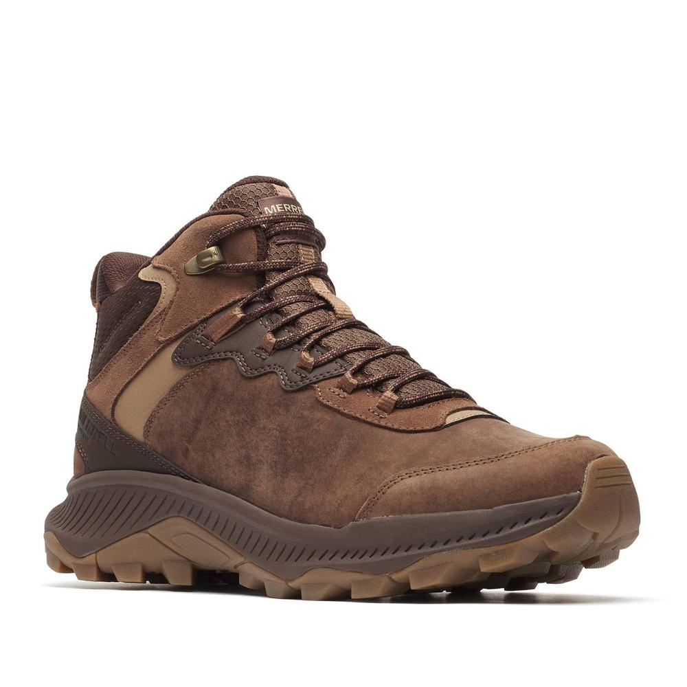Férfi cipő Merrell Speed Strike 2 Leather Mid Waterproof J038073 - barna