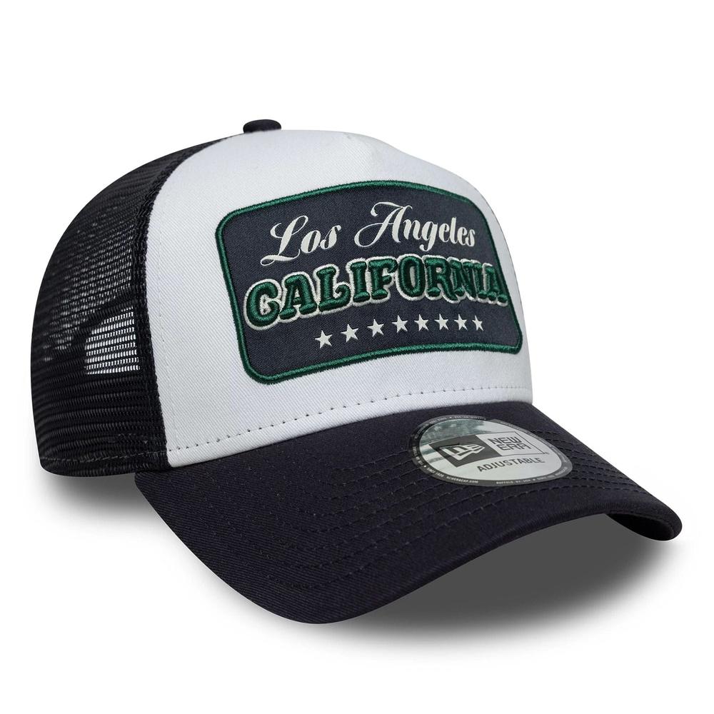 Sapka férfi New Era Location Patch 9FORTY A-Frame Trucker 60771857 - sötétkék