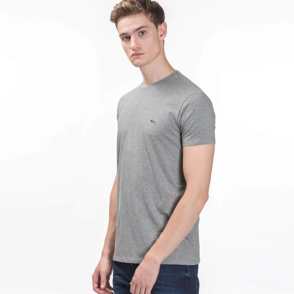 Póló férfi Lacoste Crew Neck Pima Cotton Jersey TH6709-CCA - szürke