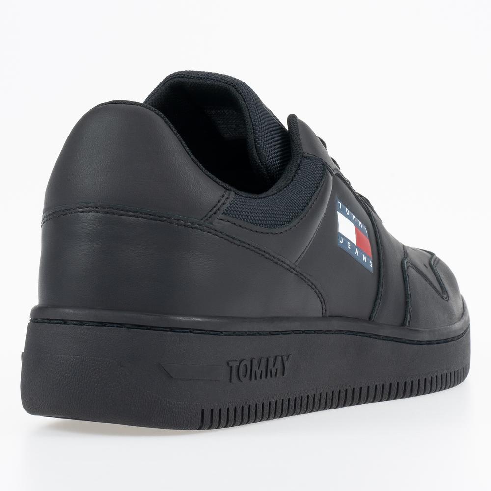 Cipő Tommy Jeans Retro Basket EM0EM00955-0GK - fekete