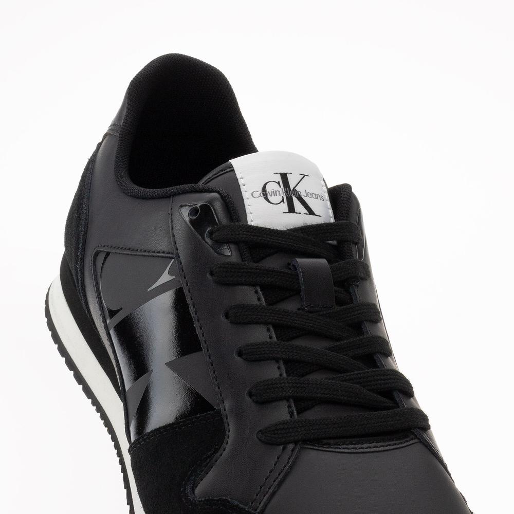 Cipő Calvin Klein Low Profile Runner Mod Vint YM0YM00695-BEH - fekete