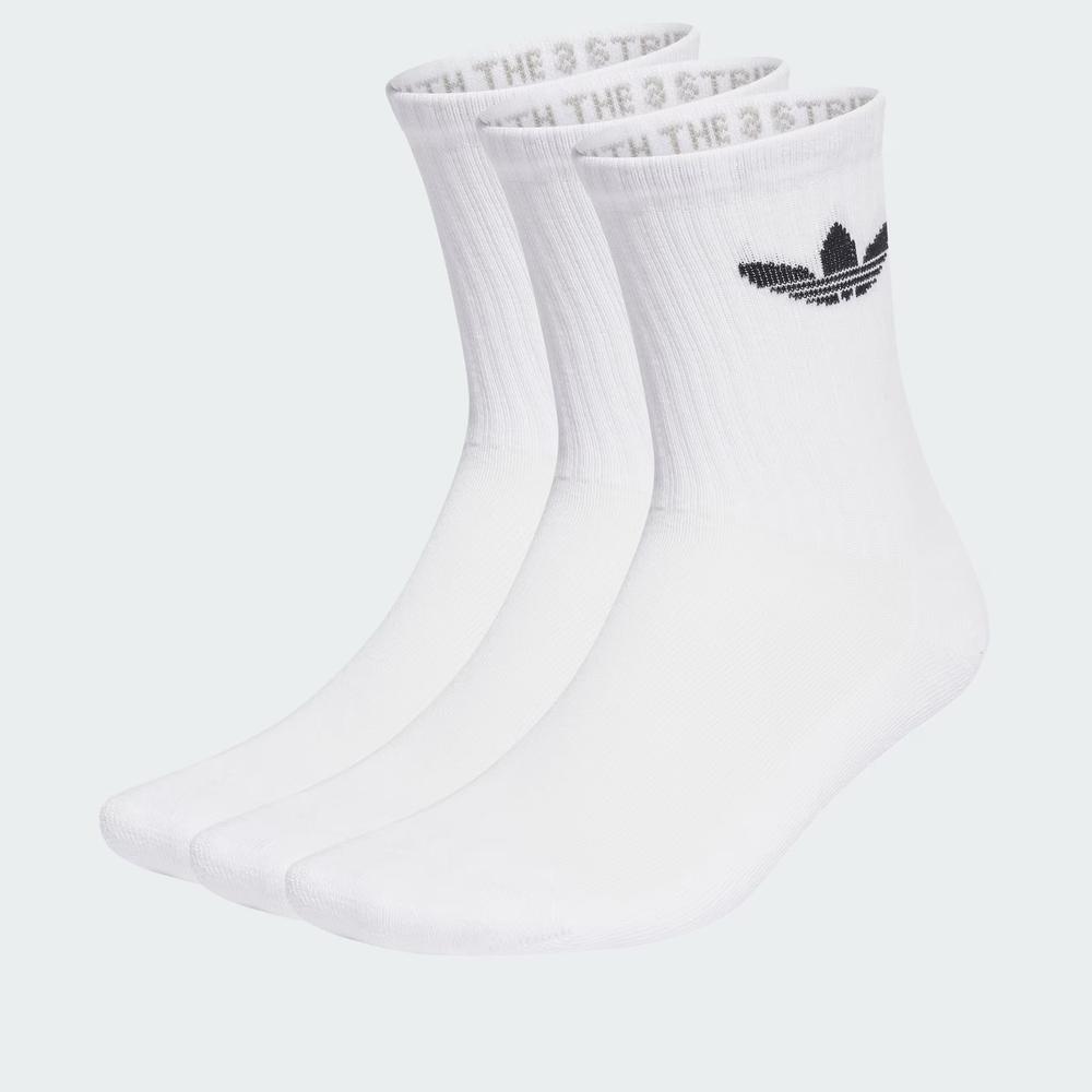 Zokni unisex adidas Originals Trefoil Cushion Crew Socks 3 Pairs IJ5616 - fehér
