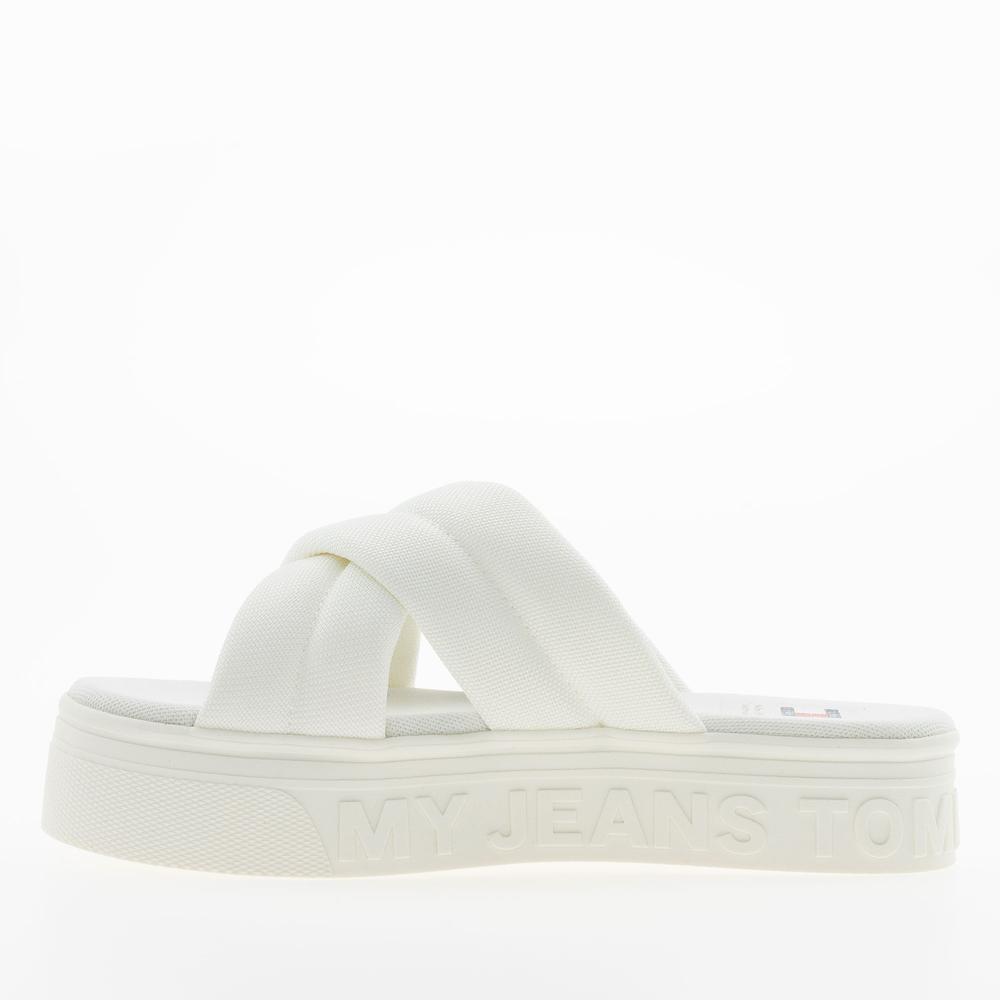 Flip Flop Tommy Jeans Lettering Flatform EN0EN02465-YBL - fehér