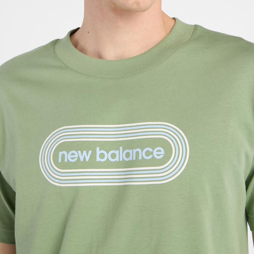Férfi futópóló New Balance MT61C48BAAR - zöld