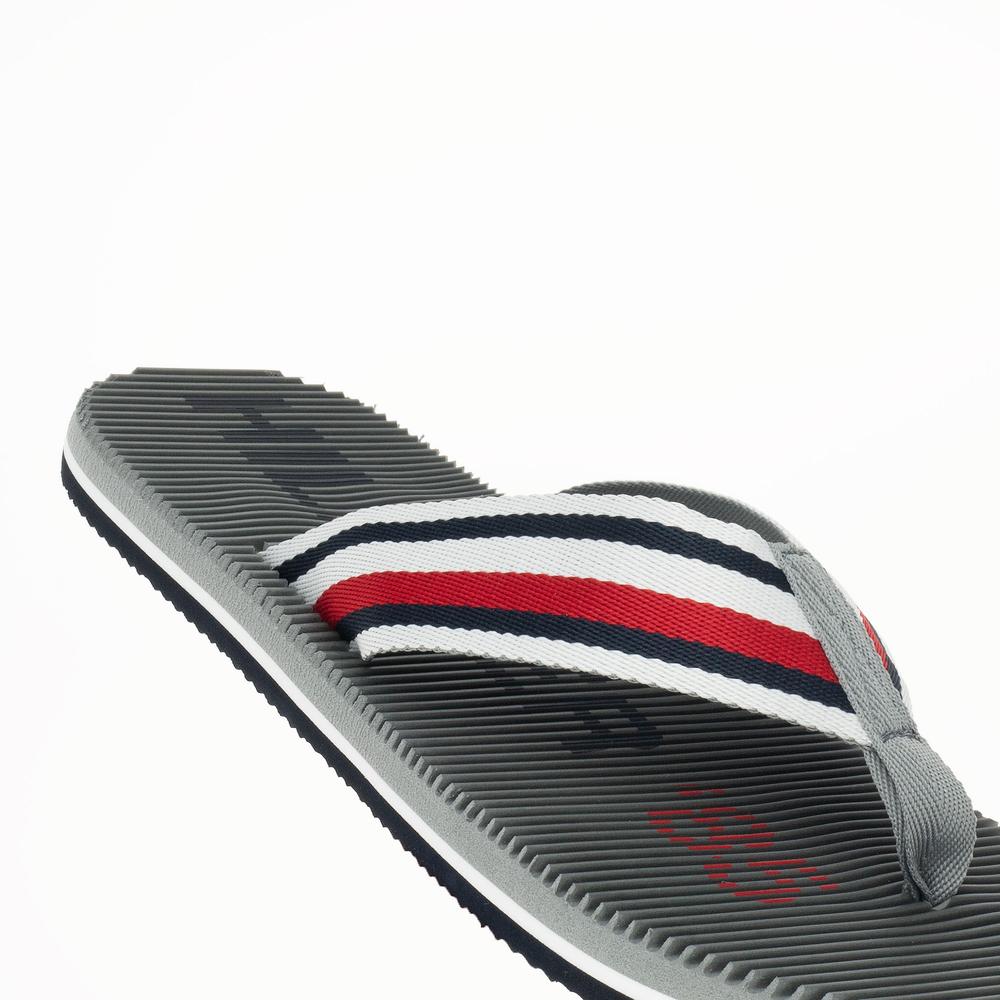 Flip Flop Tommy Hilfiger Massage Footbed Oly Beach Sandal FM0FM05025-PRT - szürke