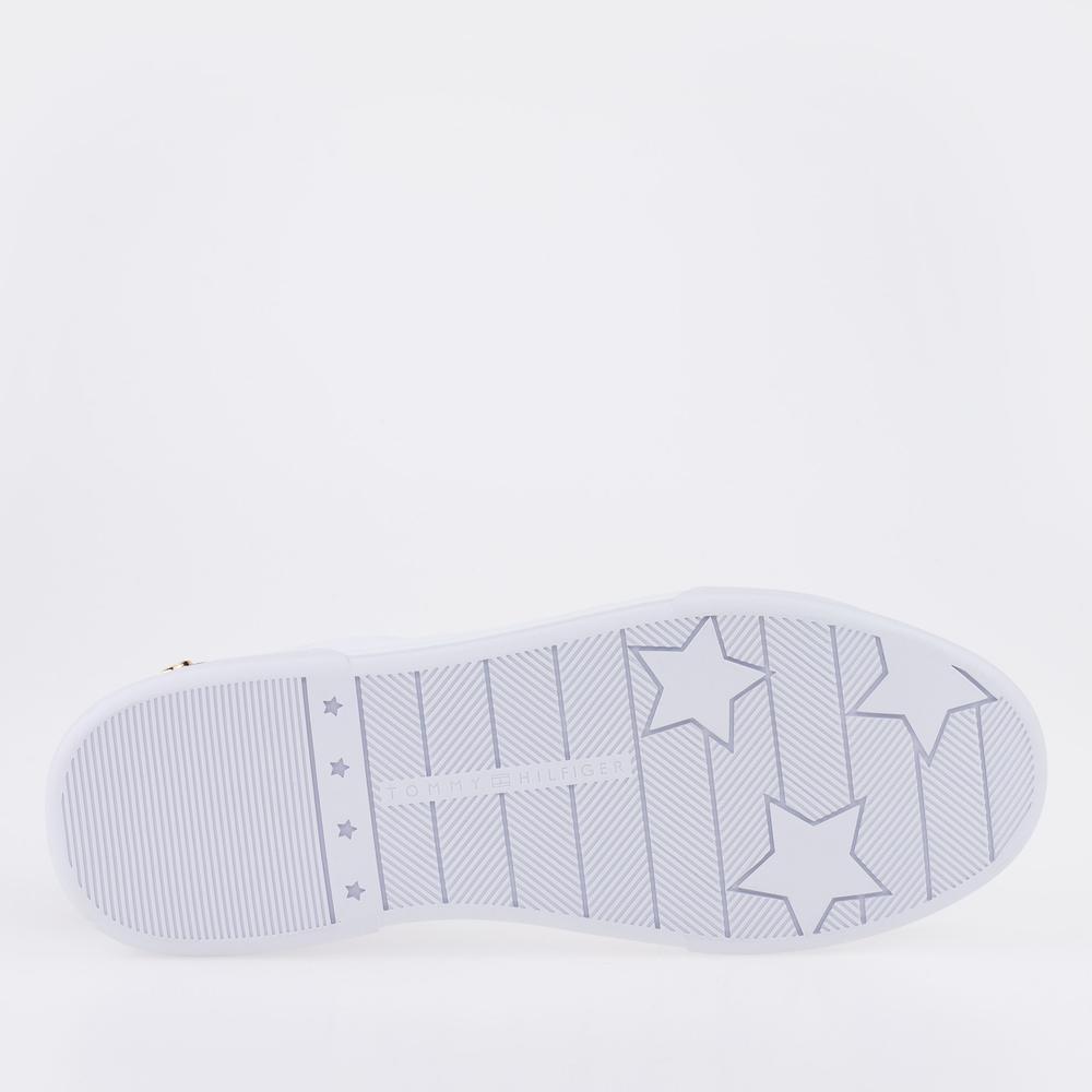 Cipő Tommy Hilfiger Button Detail Court FW0FW06733-YBR - fehér