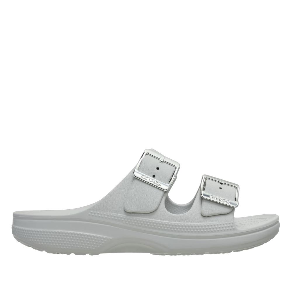 Női flip flop Crocs Metallic Buckle Saturday 213316-1FT - szürke