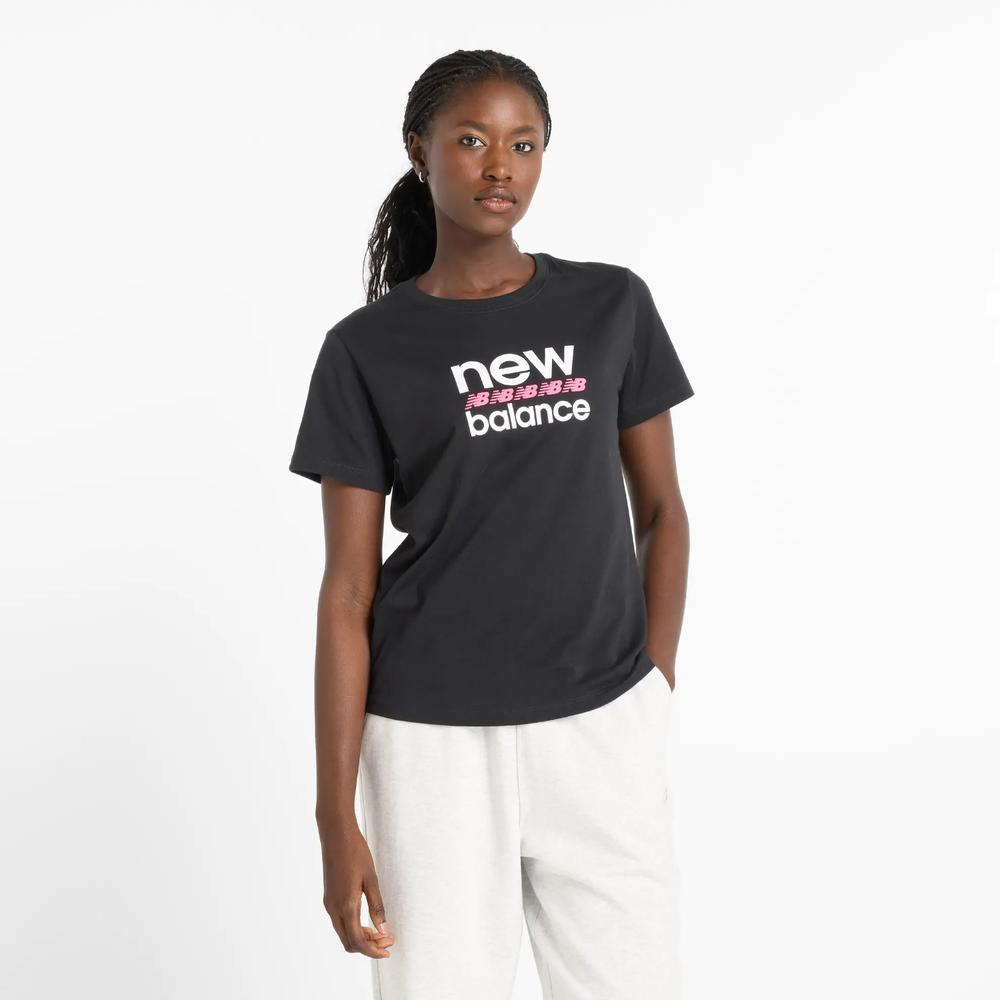 Női póló New Balance WT51540BK - fekete