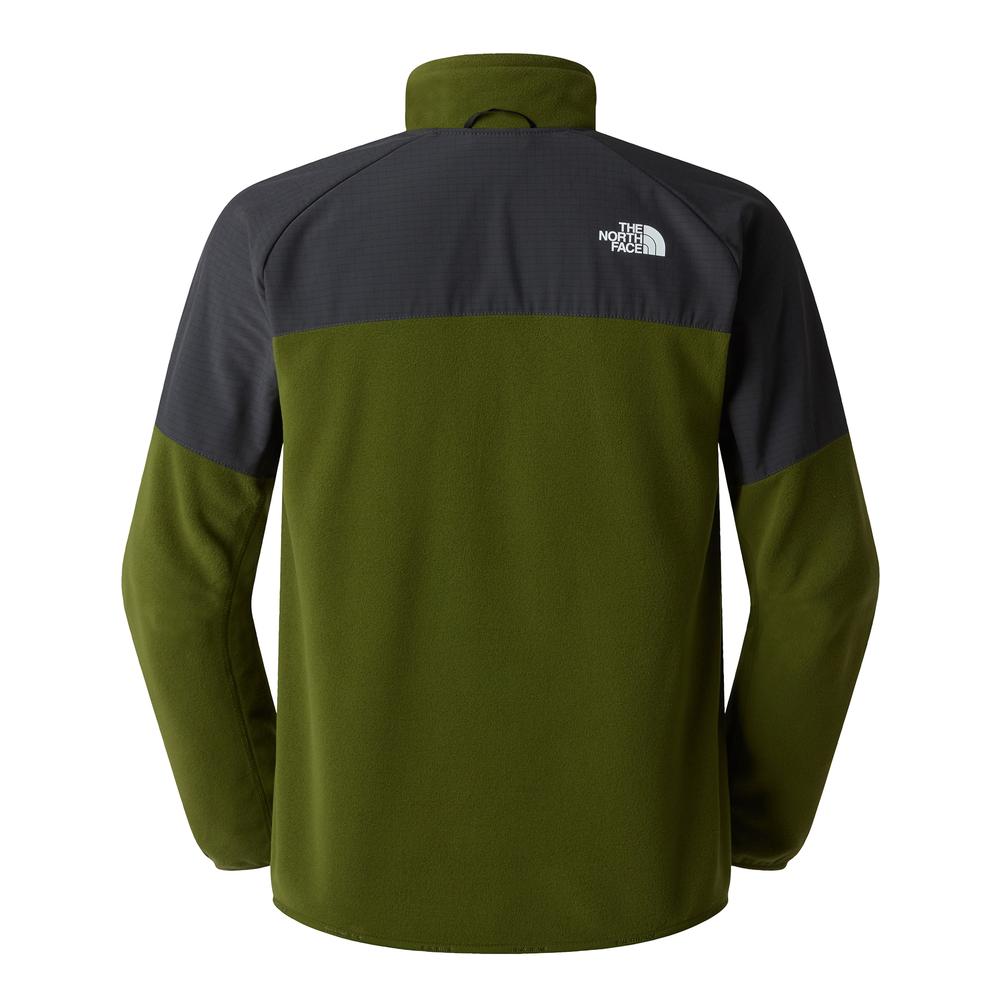 Férfi pulóver The North Face 100 Glacier Heavyweight Full-Zip Fleece 0A89JGM6D1 - zöld