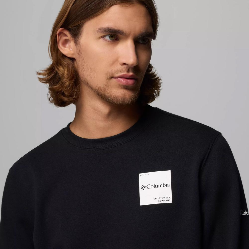 Férfi felső Columbia Trek Crew 1957933019 - fekete