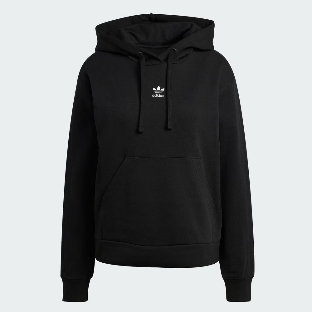 Női pulóver adidas Originals Essentials French Terry Regular Hoodie KC6729 - fekete