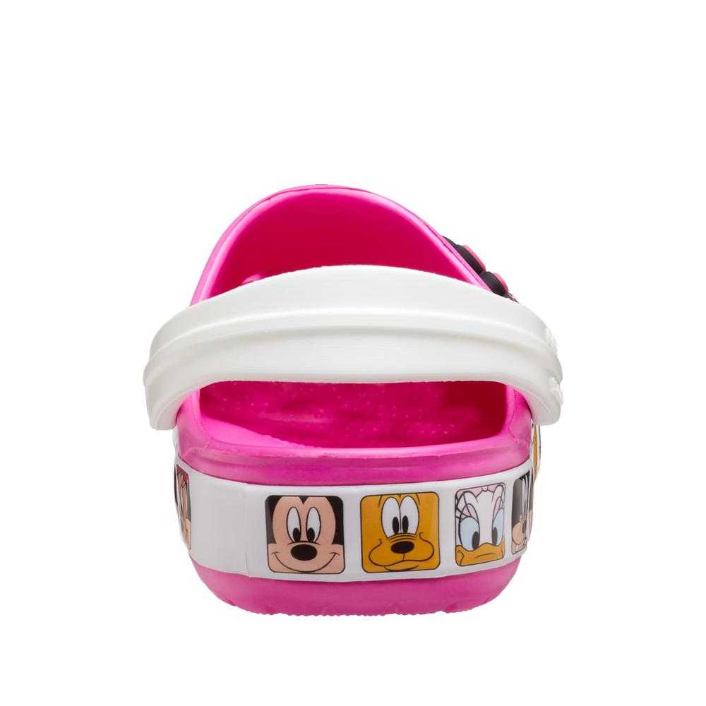 Flip Flop Crocs Toddler Fun Lab Disney Minnie Mouse Band Clog 207720-6QQ - rózsaszín