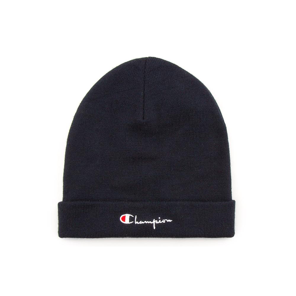 Sapka Champion Wool Blend Stretch Script Logo Beanie Hat 804708-BS501 - sötétkék