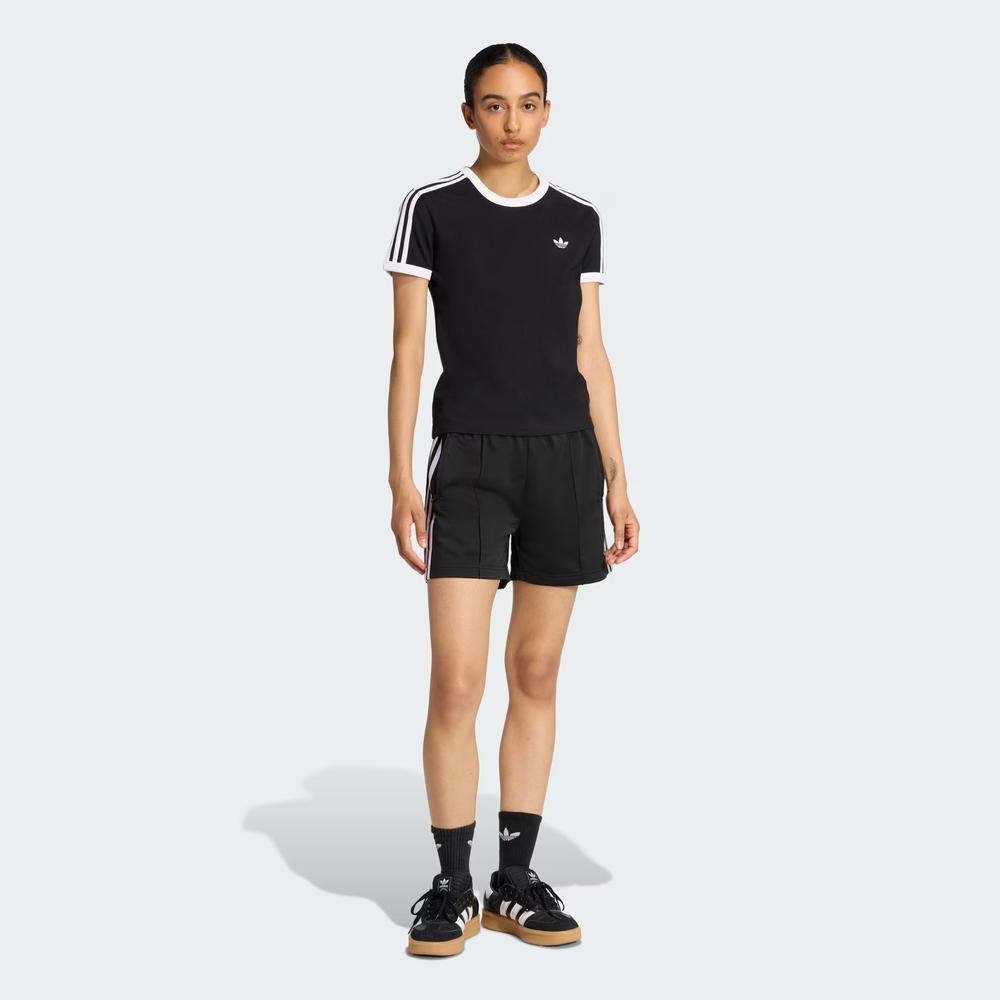 Női póló adidas Originals 3-Stripes Slim KD7980 - fekete