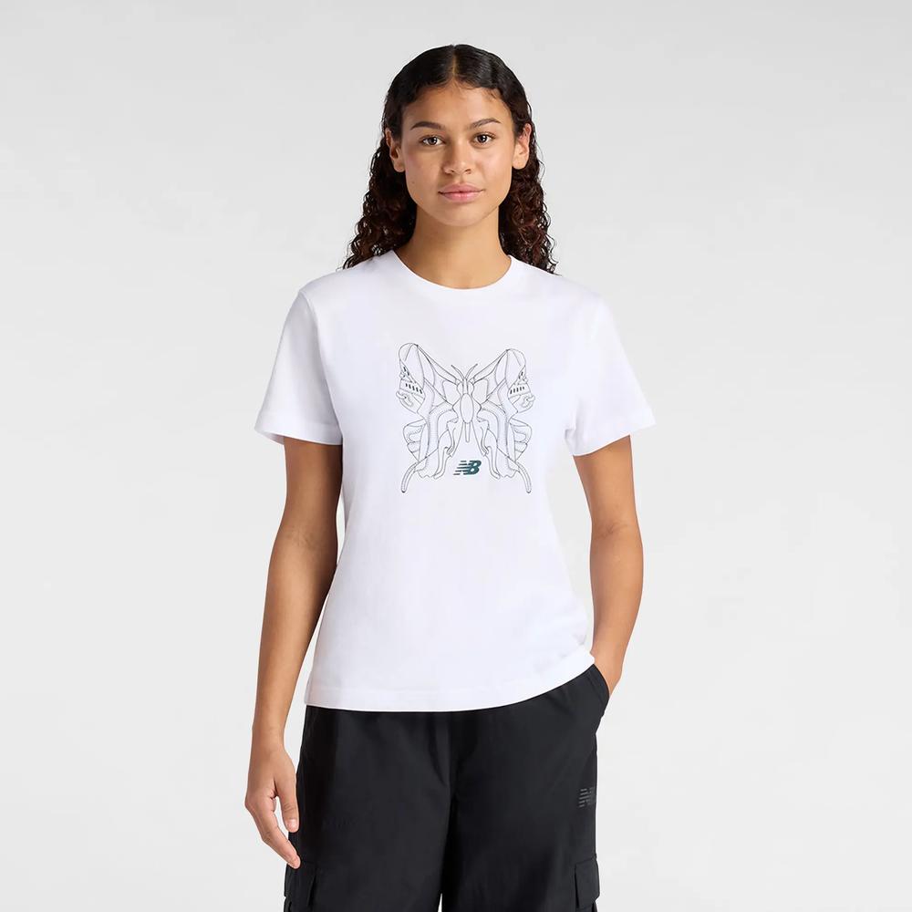 Női póló New Balance WT61M6WOWT - fehér