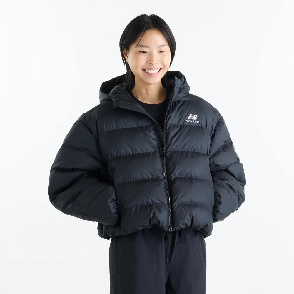 Női bunda New Balance Boston Puffer WJ62V5SNBK - fekete