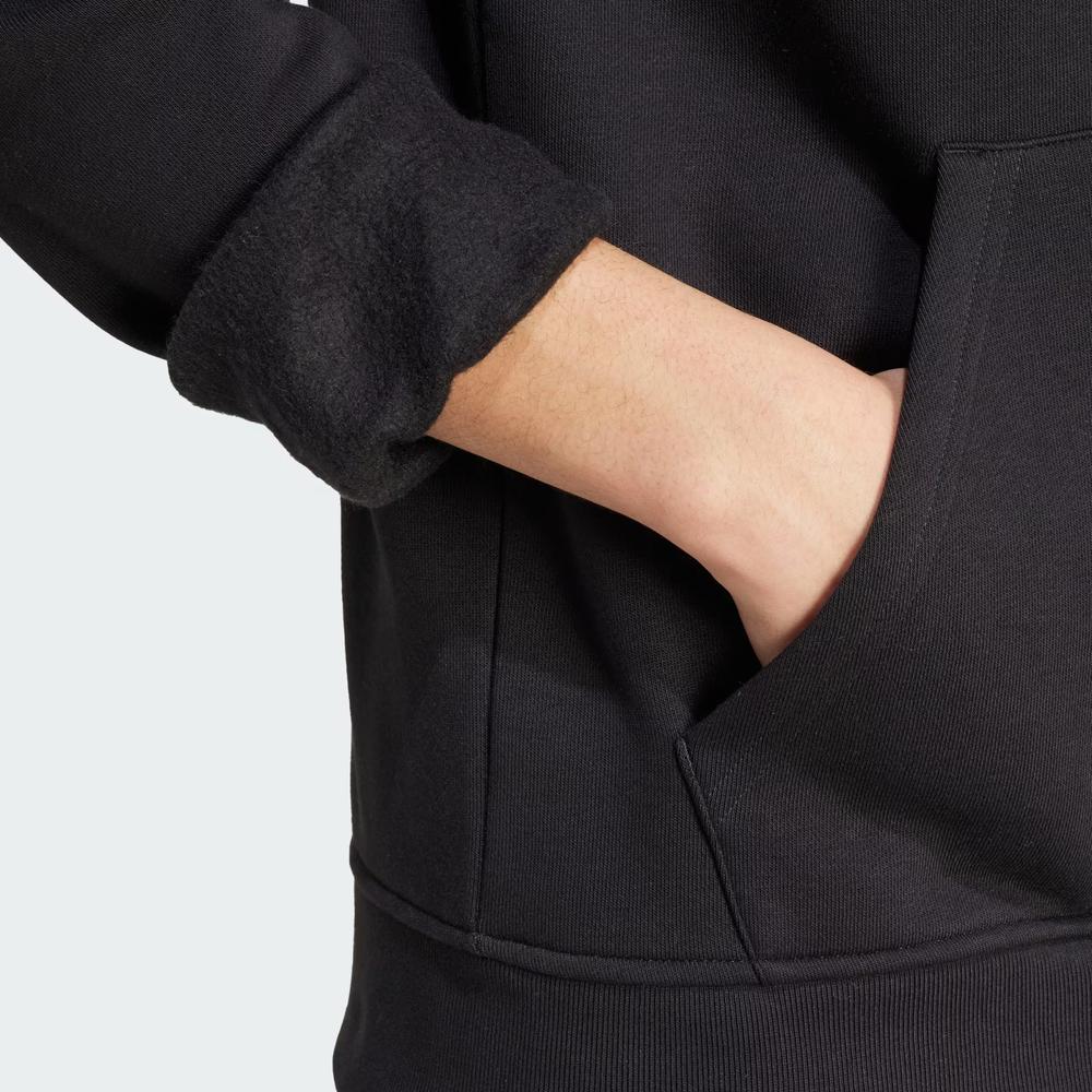 Férfi pulóver adidas Originals Trefoil Essentials Full-Zip IW5791 - fekete