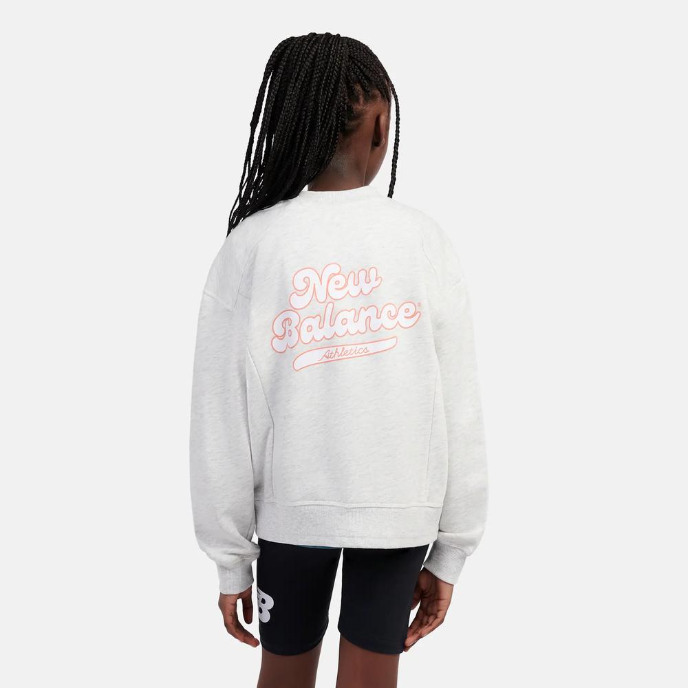 Gyerek felső New Balance LAKG0205AHH - szürke