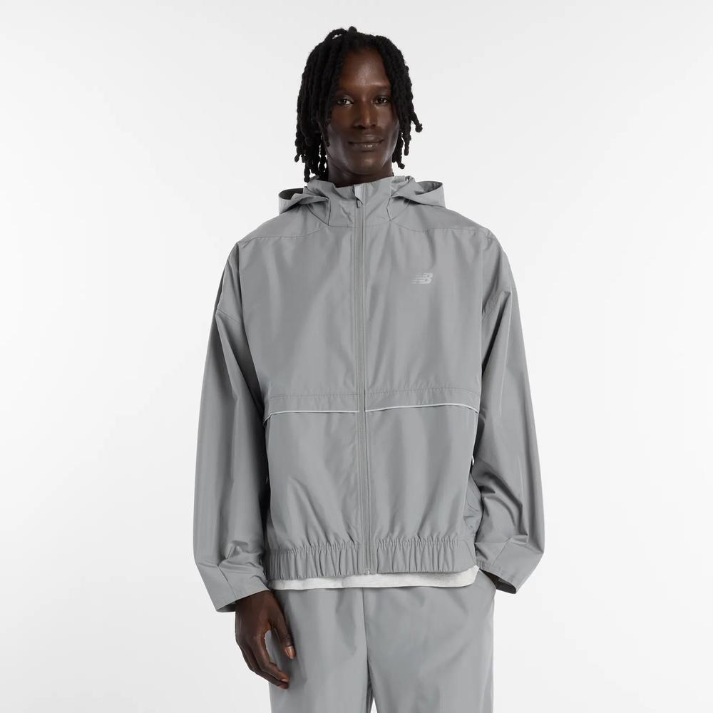 Férfi futódzseki New Balance MJO5BXYST - szürke