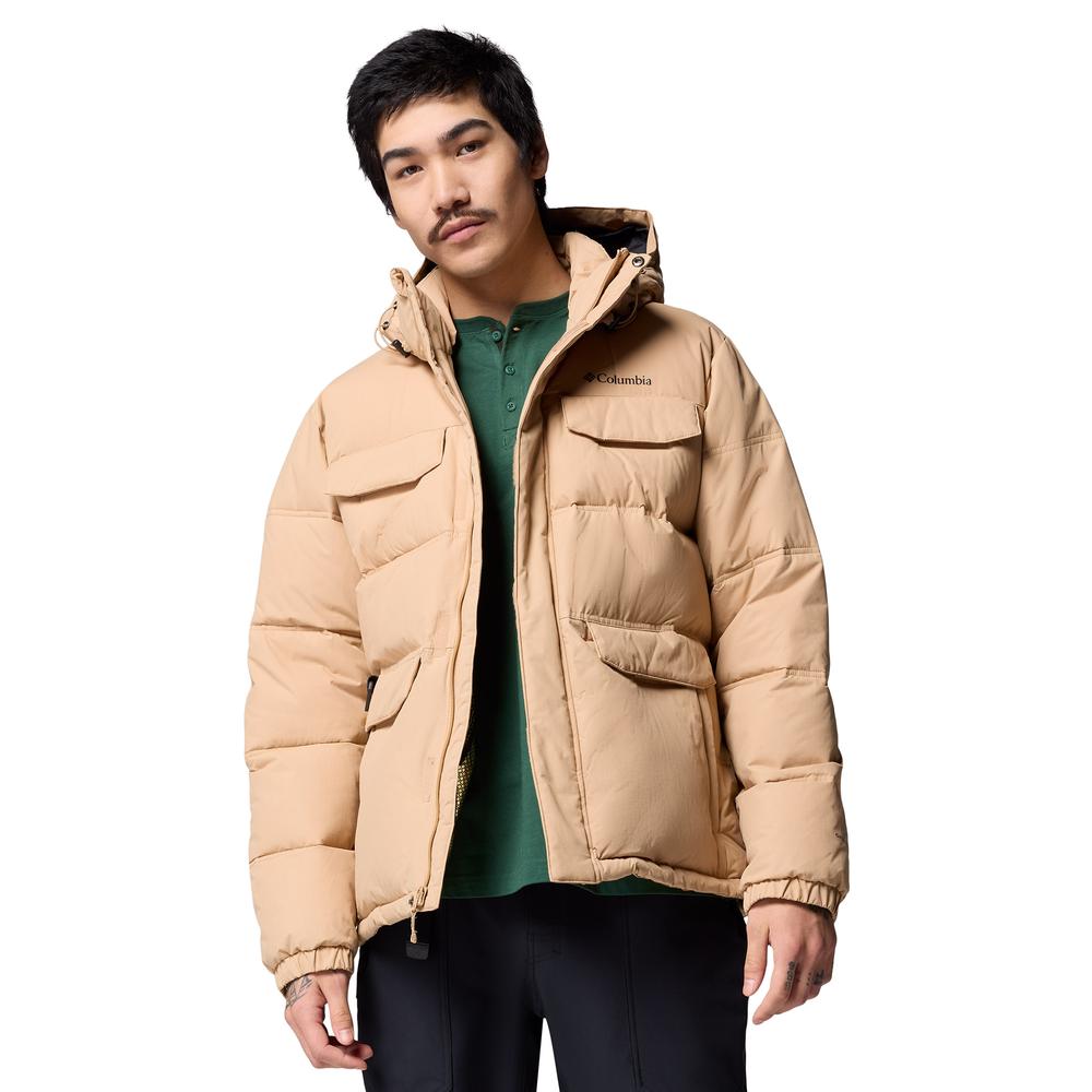 Férfi dzseki Columbia Landroamer Hooded Puffer 2088081262 - bézs