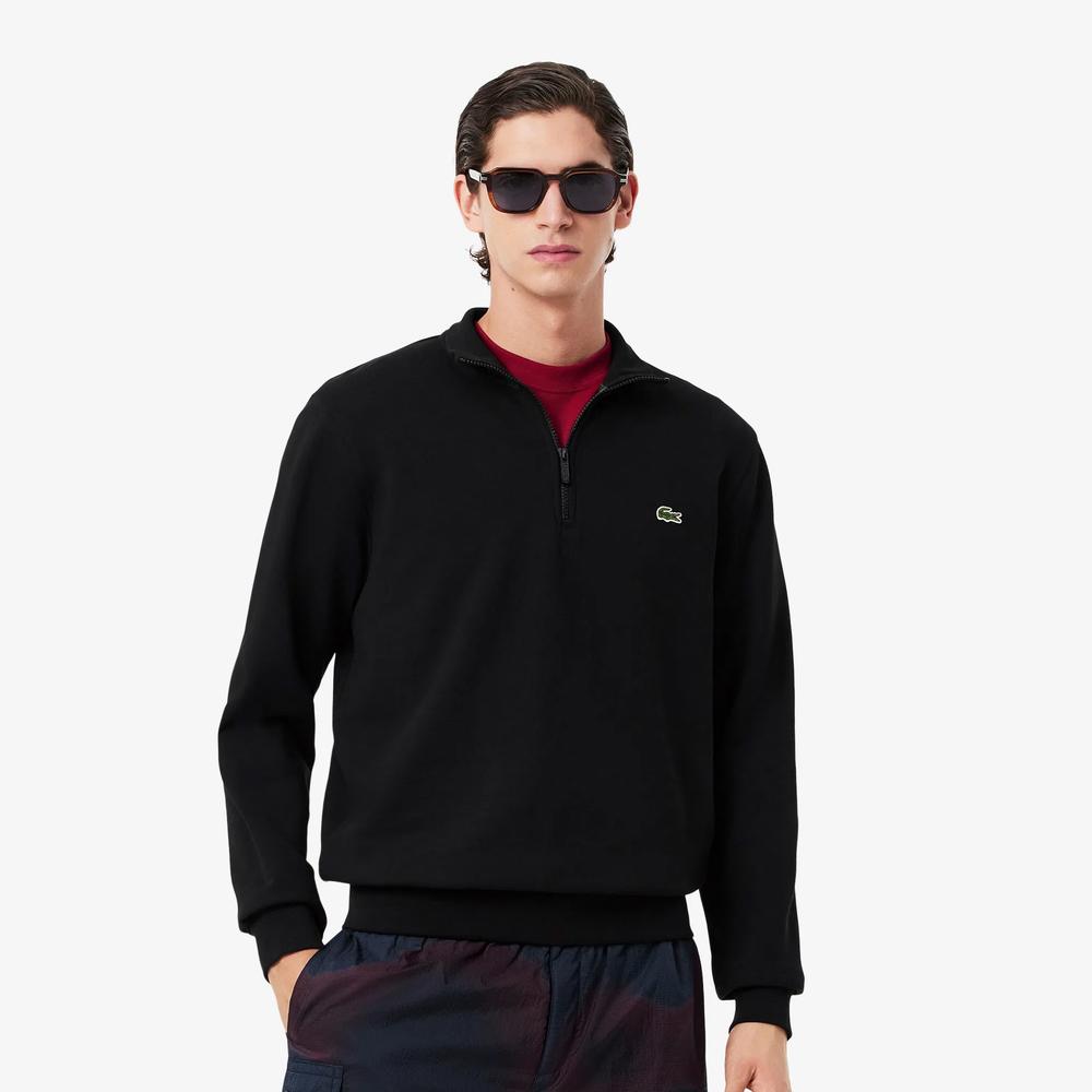 Pulóver férfi Lacoste Interlock SH9774-031 - fekete