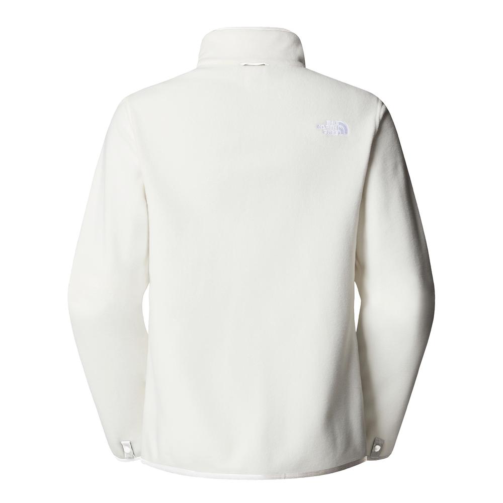Női pulóver The North Face 100 Glacier Full-Zip Fleece 0A8D2FQLI1 - fehér