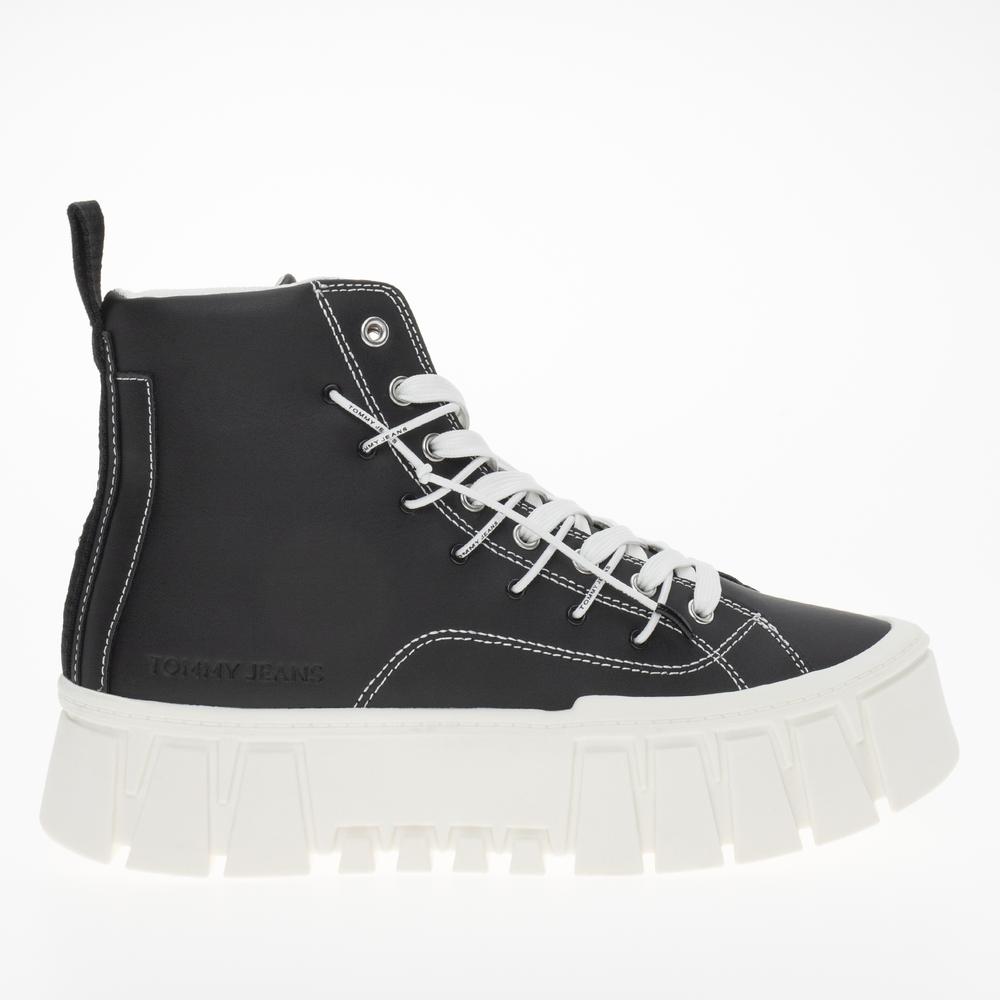 Cipő Tommy Jeans TJW Platform MC EN0EN02498-BDS - fekete