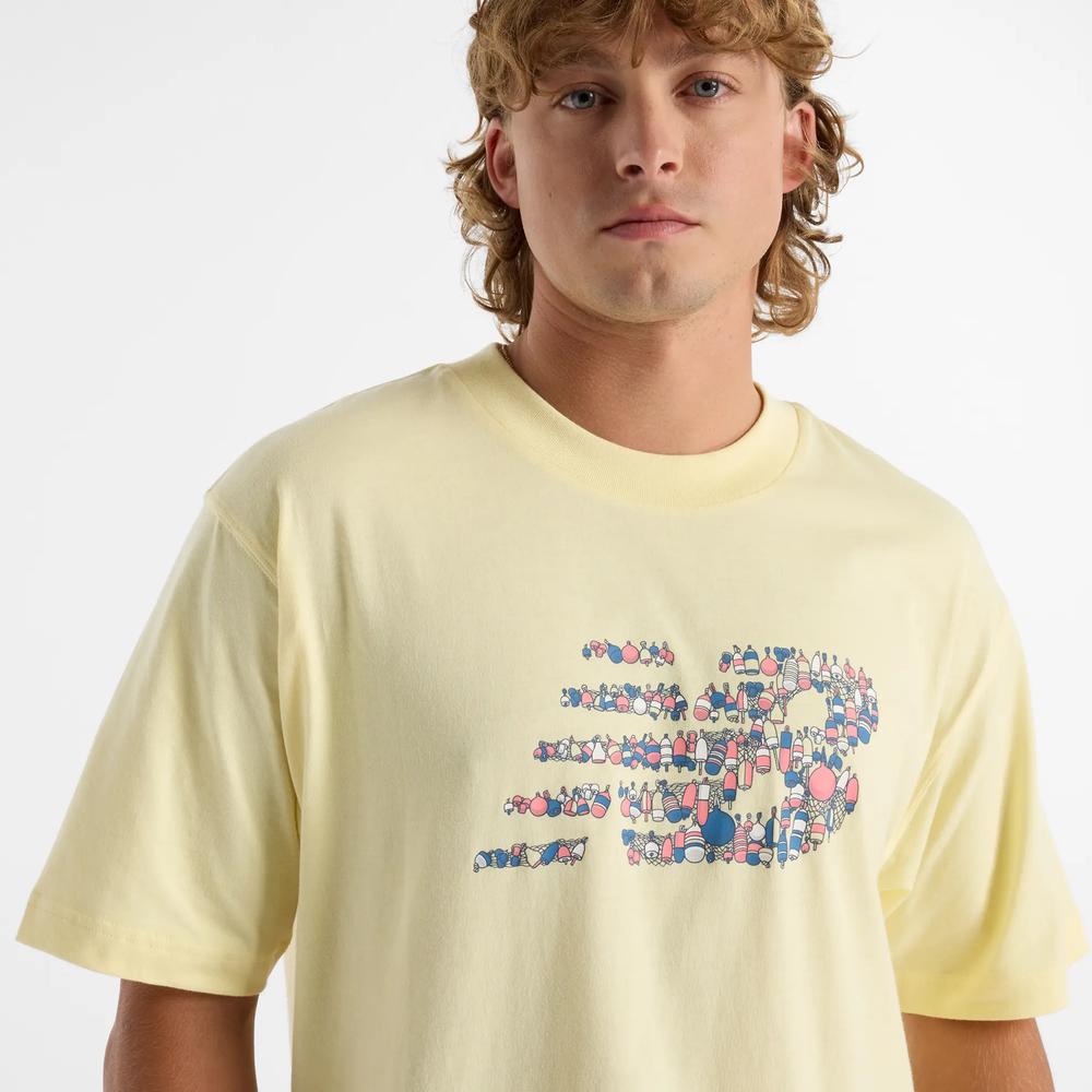 Férfi póló New Balance MT51920PRC - sárga