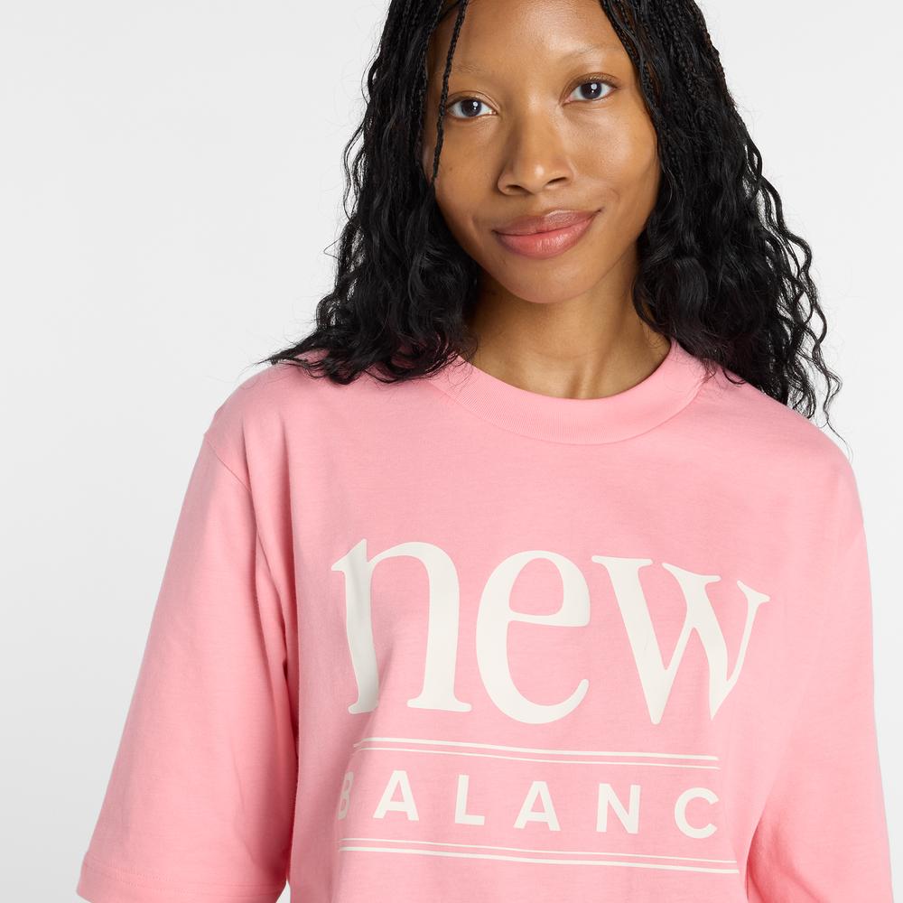Női póló New Balance WT61V5OPAA6 - rózsaszín
