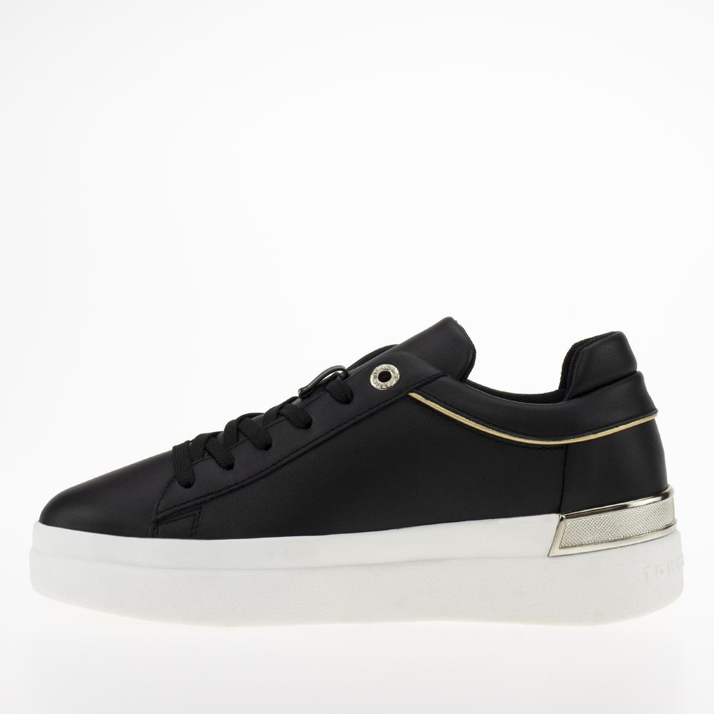 Cipő Tommy Hilfiger Lux Metallic Cupsole FW0FW07030-BDS - fekete