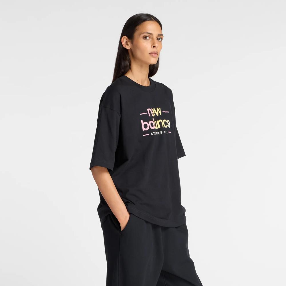 Női póló New Balance WT53916BK - fekete