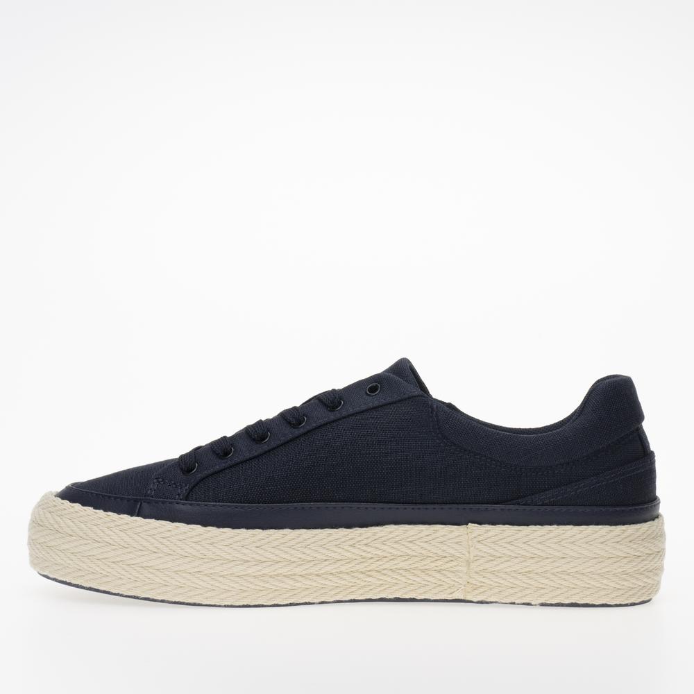 Cipő Tommy Hilfiger Vulc Sneaker Linnen FW0FW07673-DW6 - sötétkék