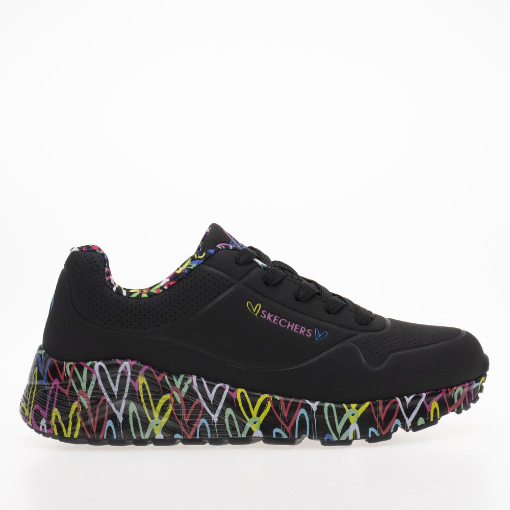 Cipő Skechers Uno Lite Lovely Luv 314976LBKMT - fekete