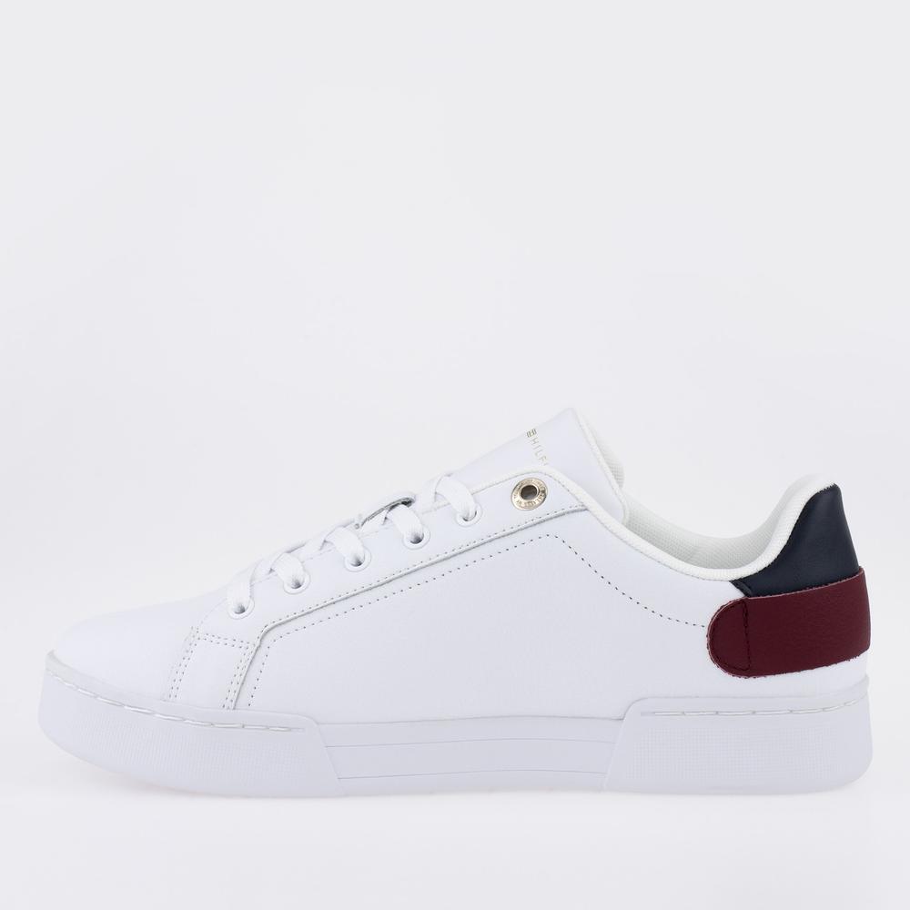 Cipő Tommy Hilfiger Button Detail Court FW0FW06733-YBR - fehér