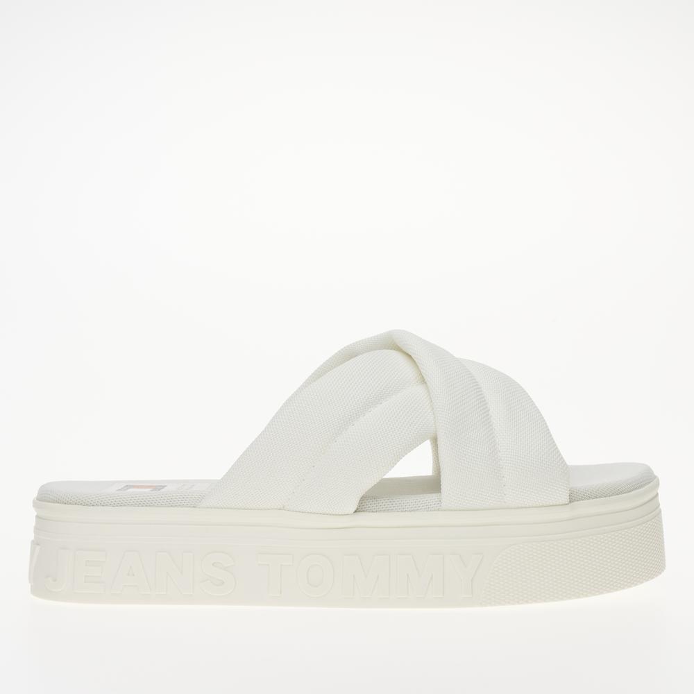 Flip Flop Tommy Jeans Lettering Flatform EN0EN02465-YBL - fehér