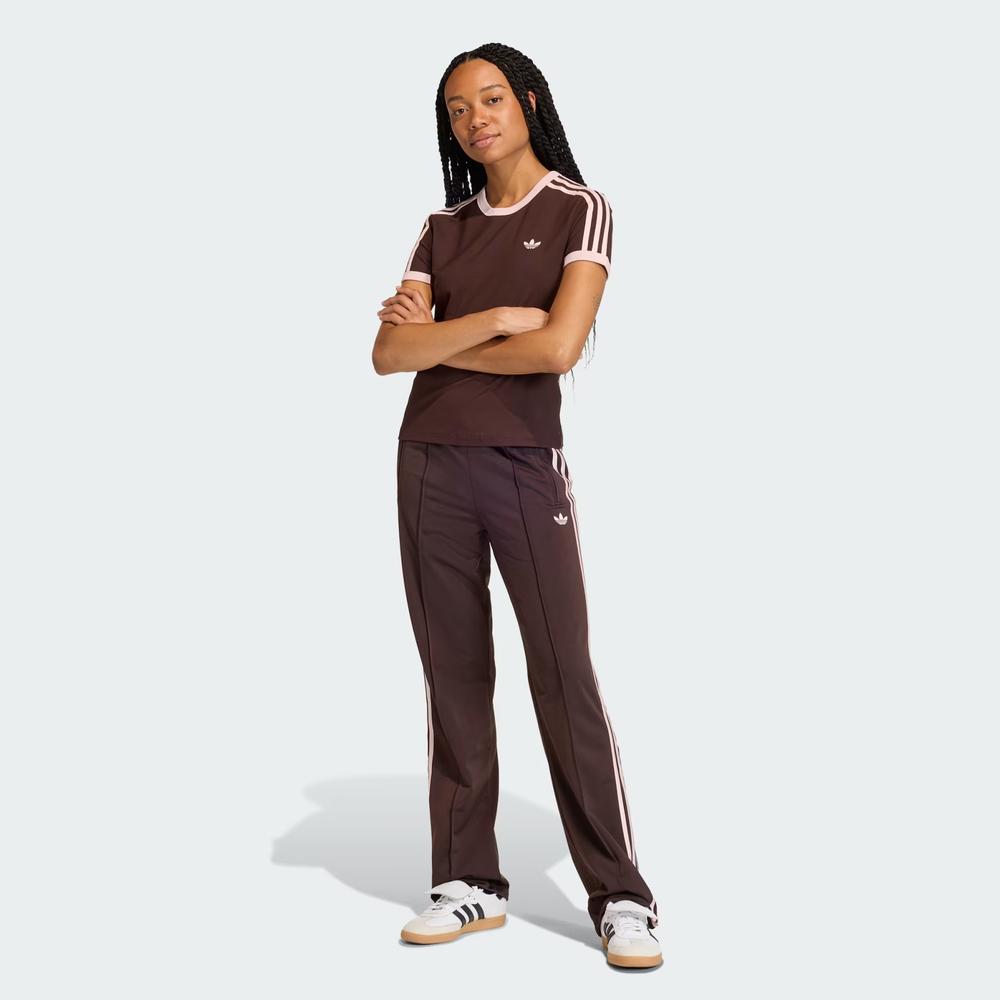 Női póló adidas Originals 3-Stripes Slim KC9017 - barna