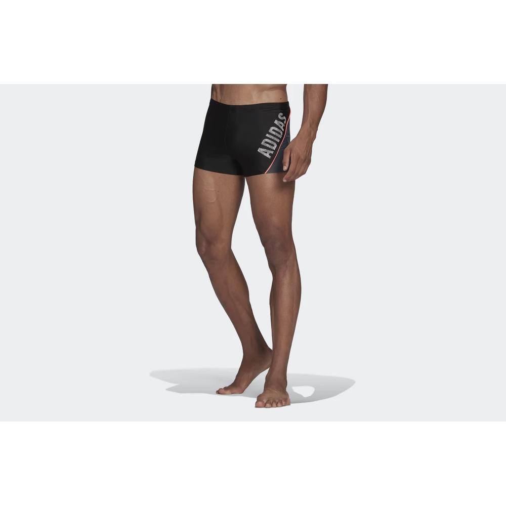 Csomagtartók adidas Wording Swim Boxers HA0324 - fekete