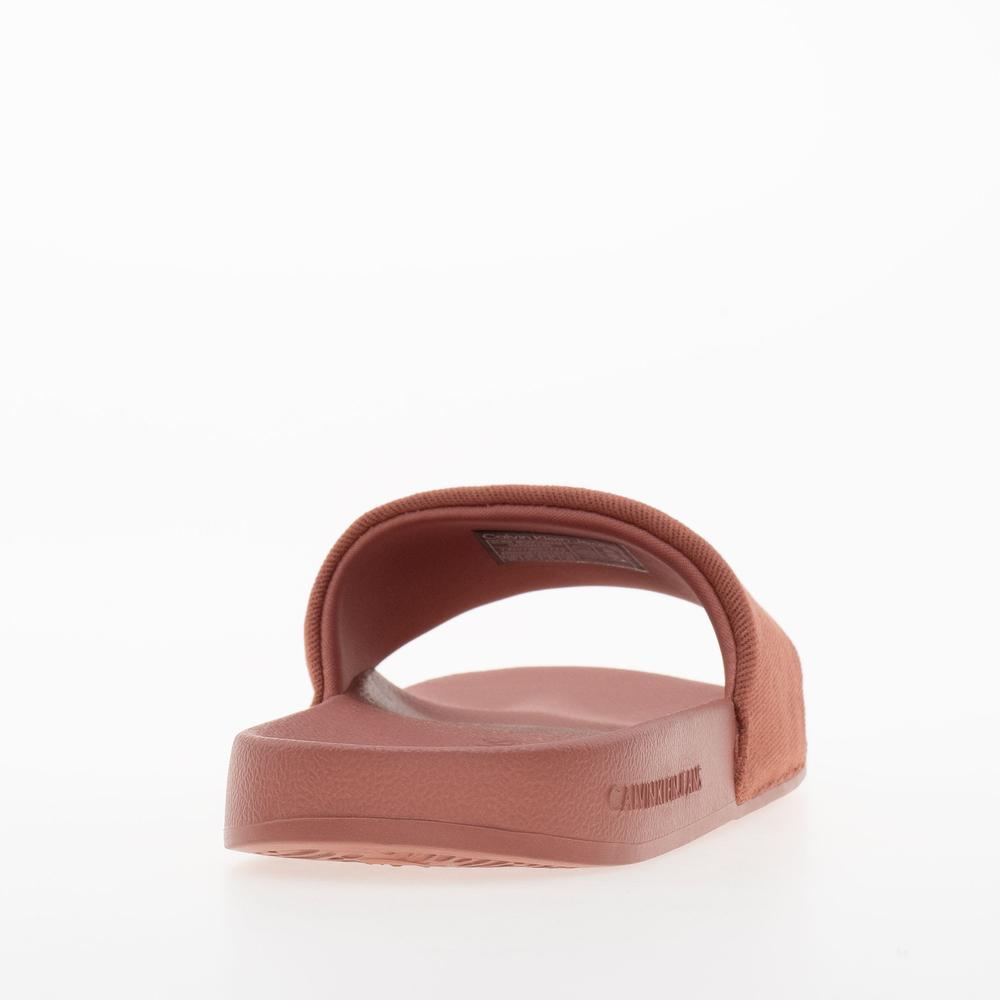 Flip Flop Calvin Klein Slide Monogram Hardware YW0YW01713-GAM - narancs