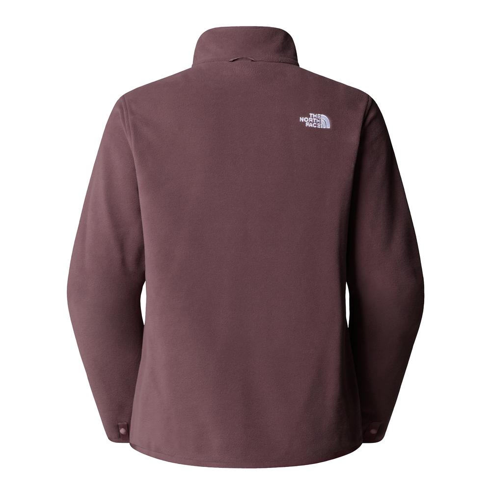 Női pulóver The North Face 100 Glacier Full-Zip Fleece 0A8D2FBQ71 - gesztenyebarna