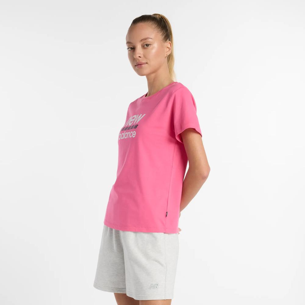Női póló New Balance WT51540DAB - rózsaszín